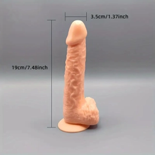 Realistické dildo 19cm s přísavkou