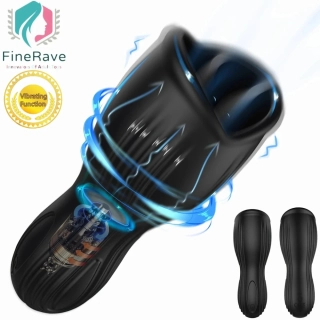 Silikonový vibrační masturbátor FineRave